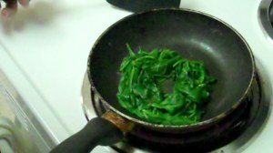 Spinach Cooking Breakfast 