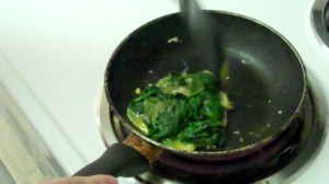 Spinach eggs cooking Breakfast